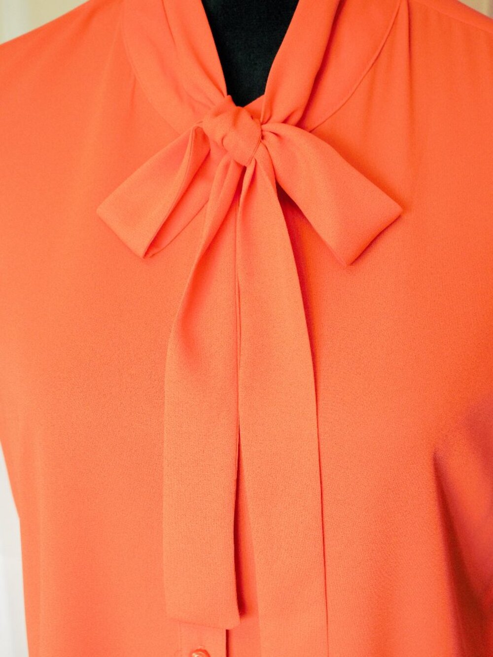 Calvin Klein orange button-front blouse
